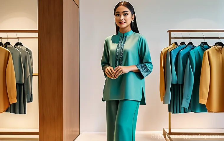 AR 기술을 활용한 물리적 공간의 변화 - Prompt 1: AR Fashion Try-On in a Malaysian Boutique**